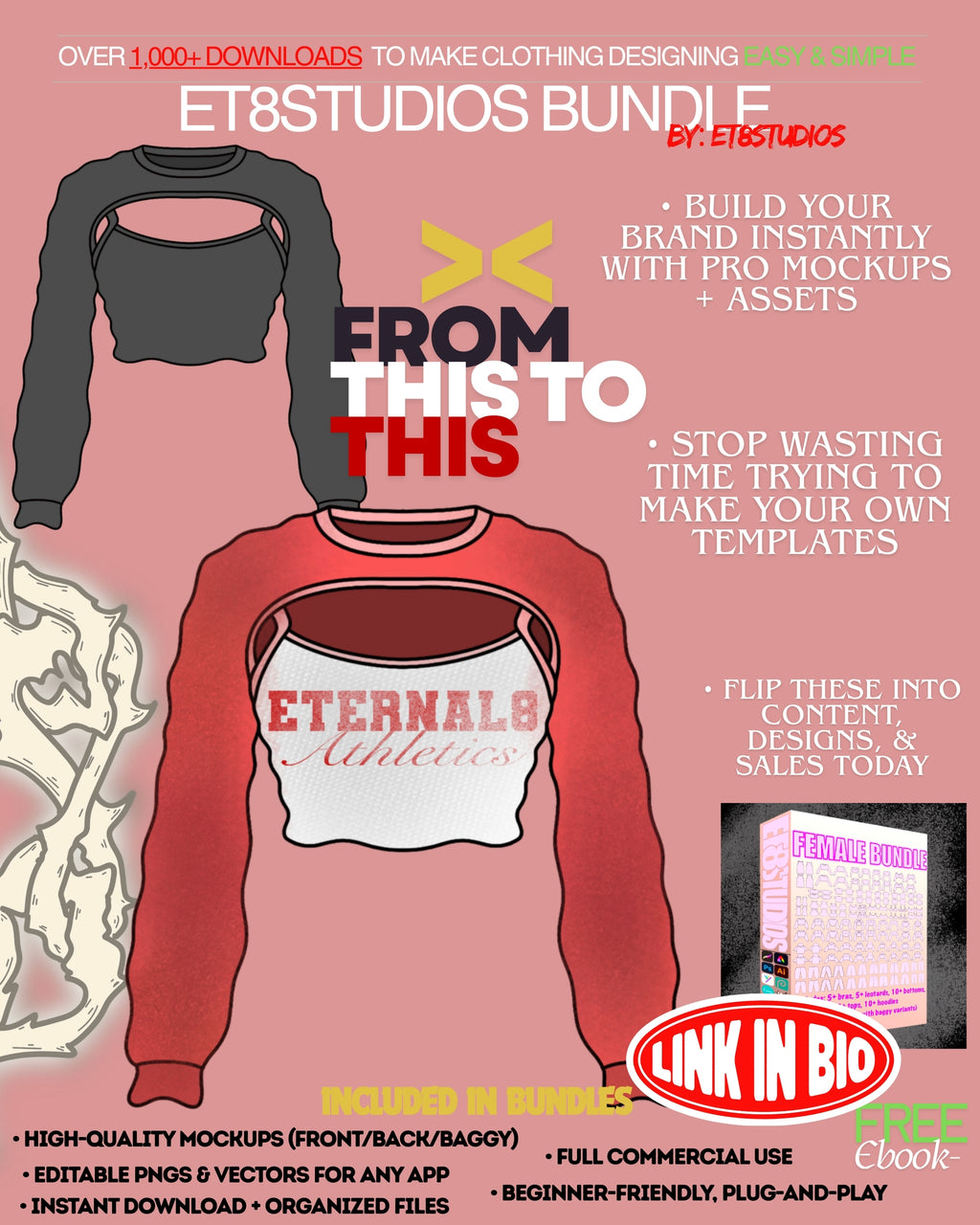 ETERNAL8 — FEMALE STREETWEAR MOCKUP SYSTEM