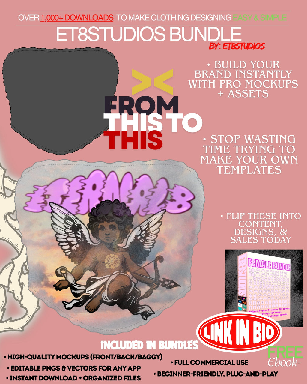 ETERNAL8 — FEMALE STREETWEAR MOCKUP SYSTEM