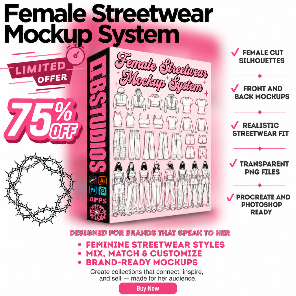 ETERNAL8 — FEMALE STREETWEAR MOCKUP SYSTEM