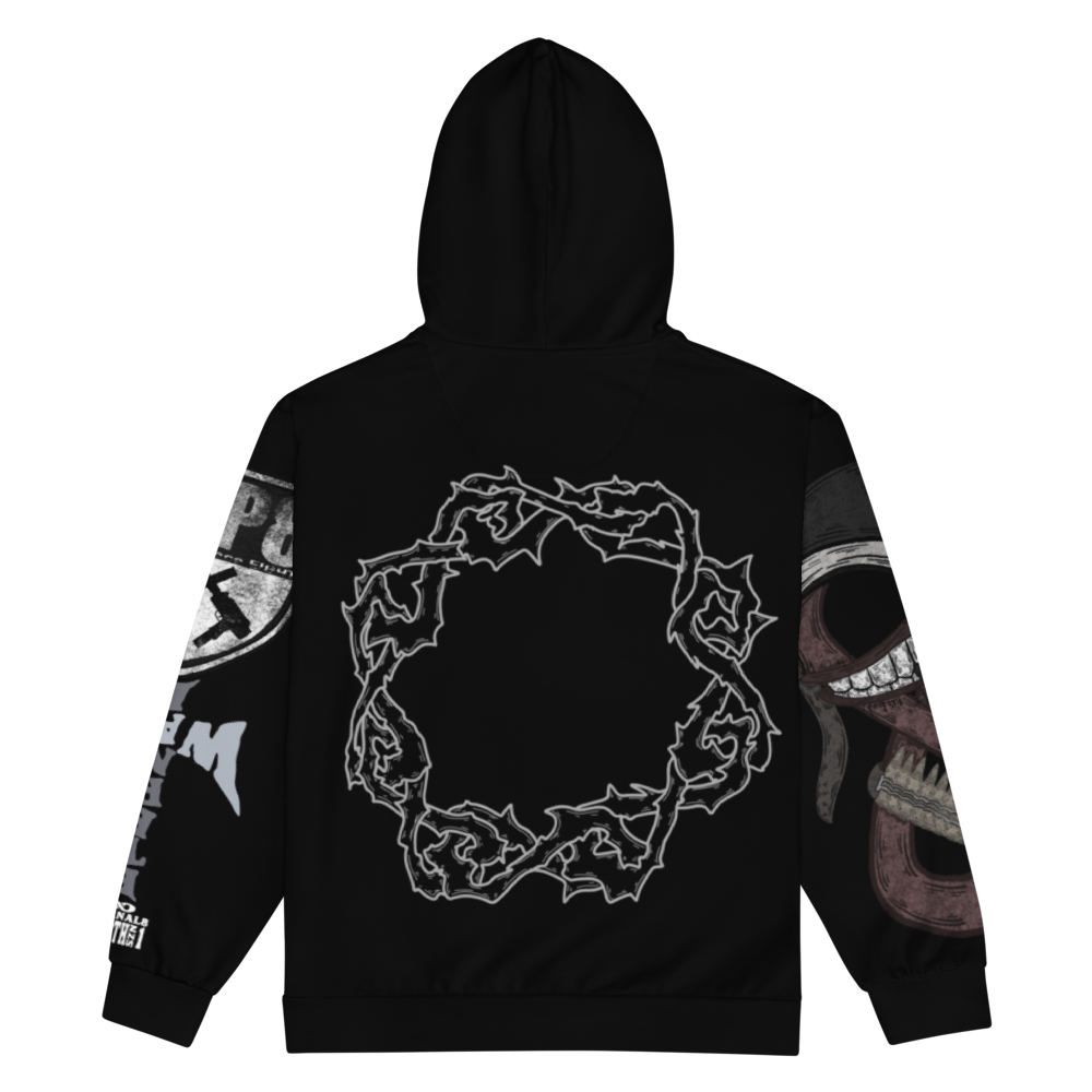 ETERNAL8 — BLACK ZIP HOODIE SZN:1 WAR