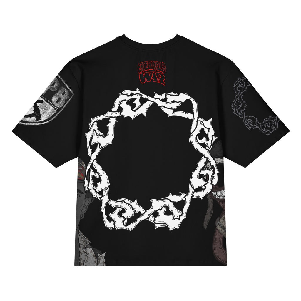 ETERNAL8 — BLACK OVERSIZED TEE SZN:1 WAR