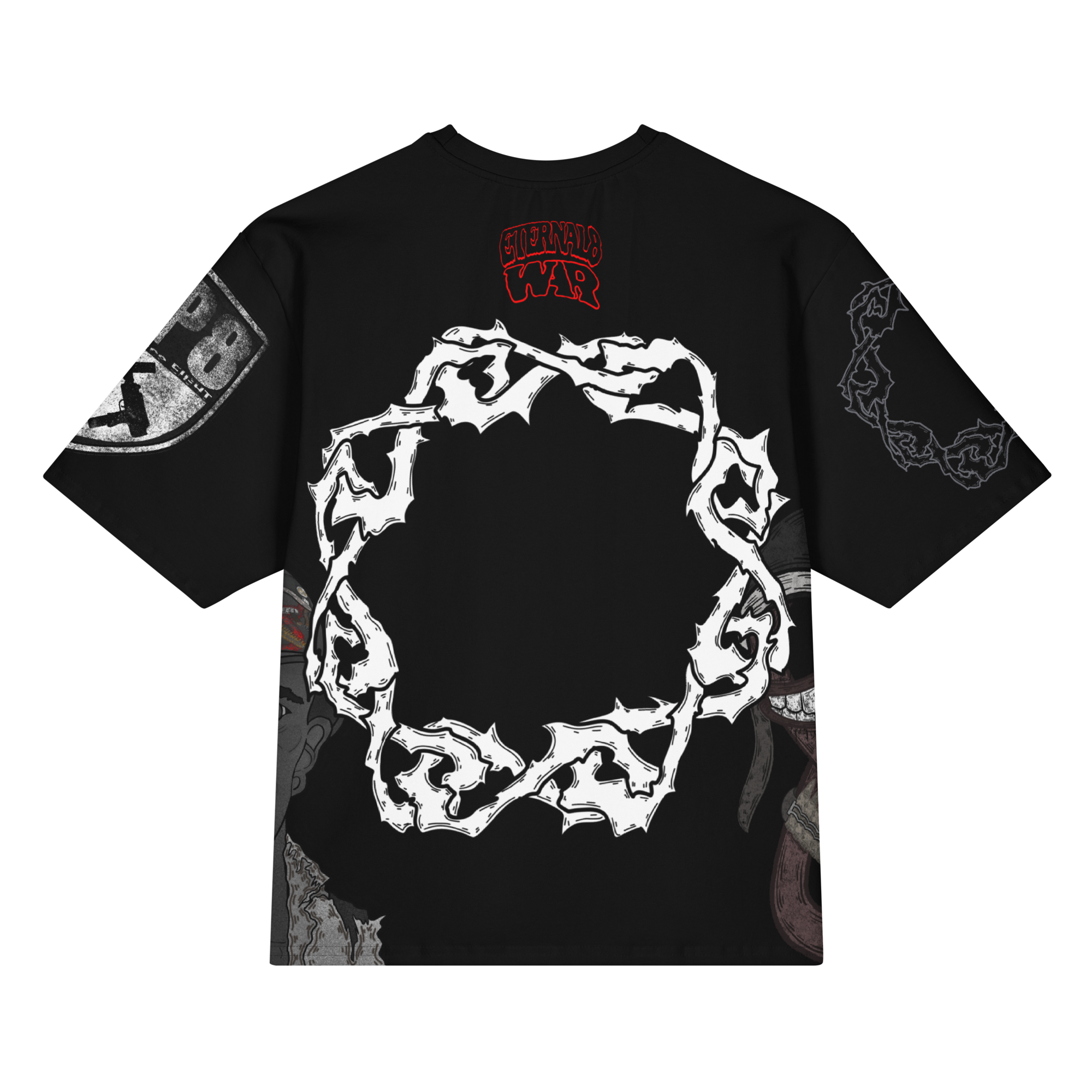 ETERNAL8 — BLACK OVERSIZED TEE SZN:1 WAR