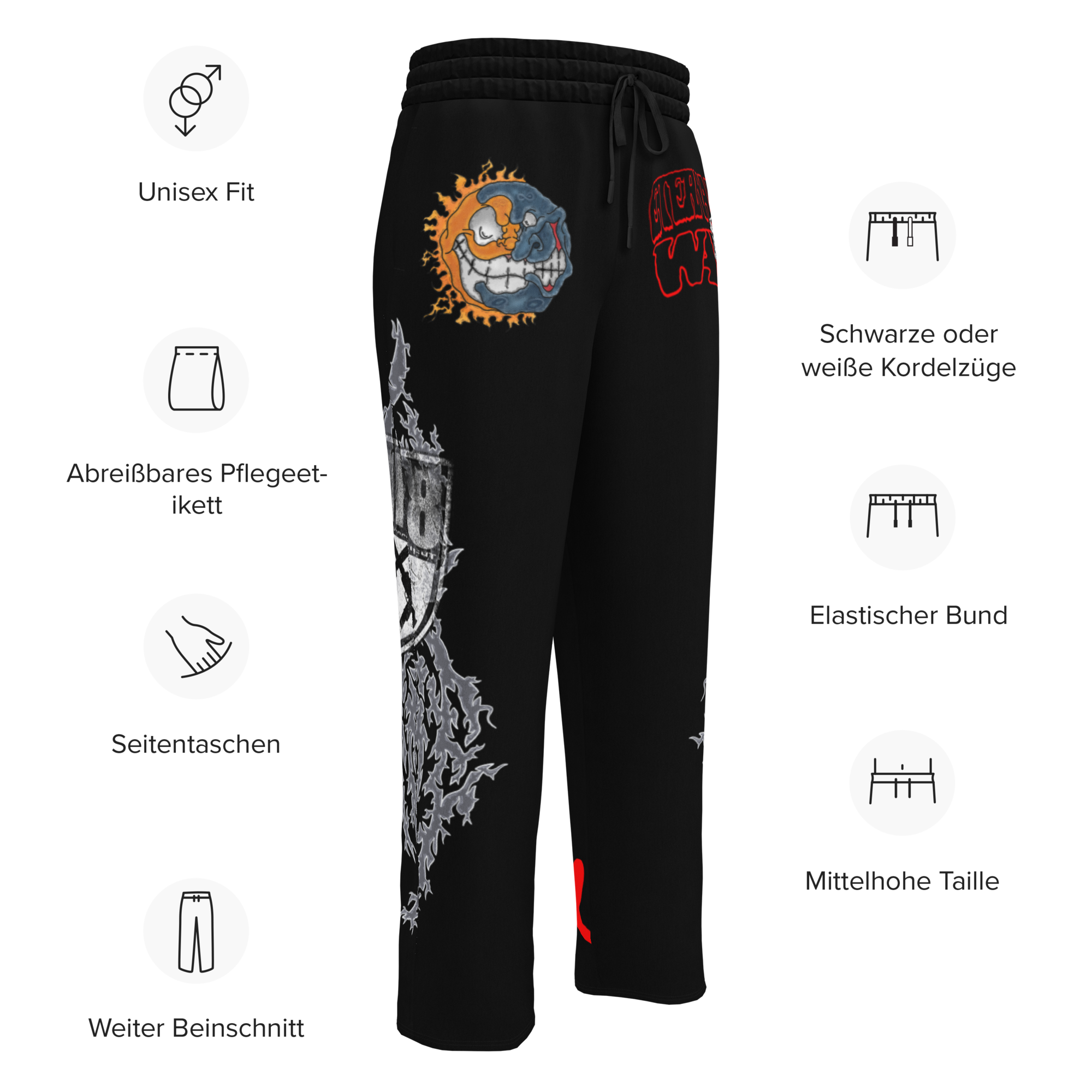 ETERNAL8 — BLACK STACK JOGGERS SZN:1 WAR