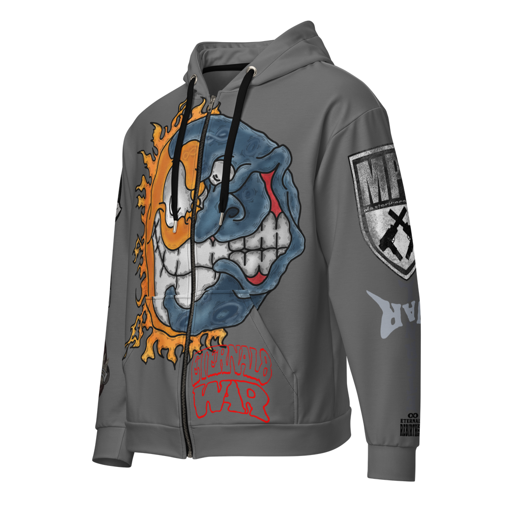 ETERNAL8 — DARK ASH ZIP HOODIE SZN:1 WAR