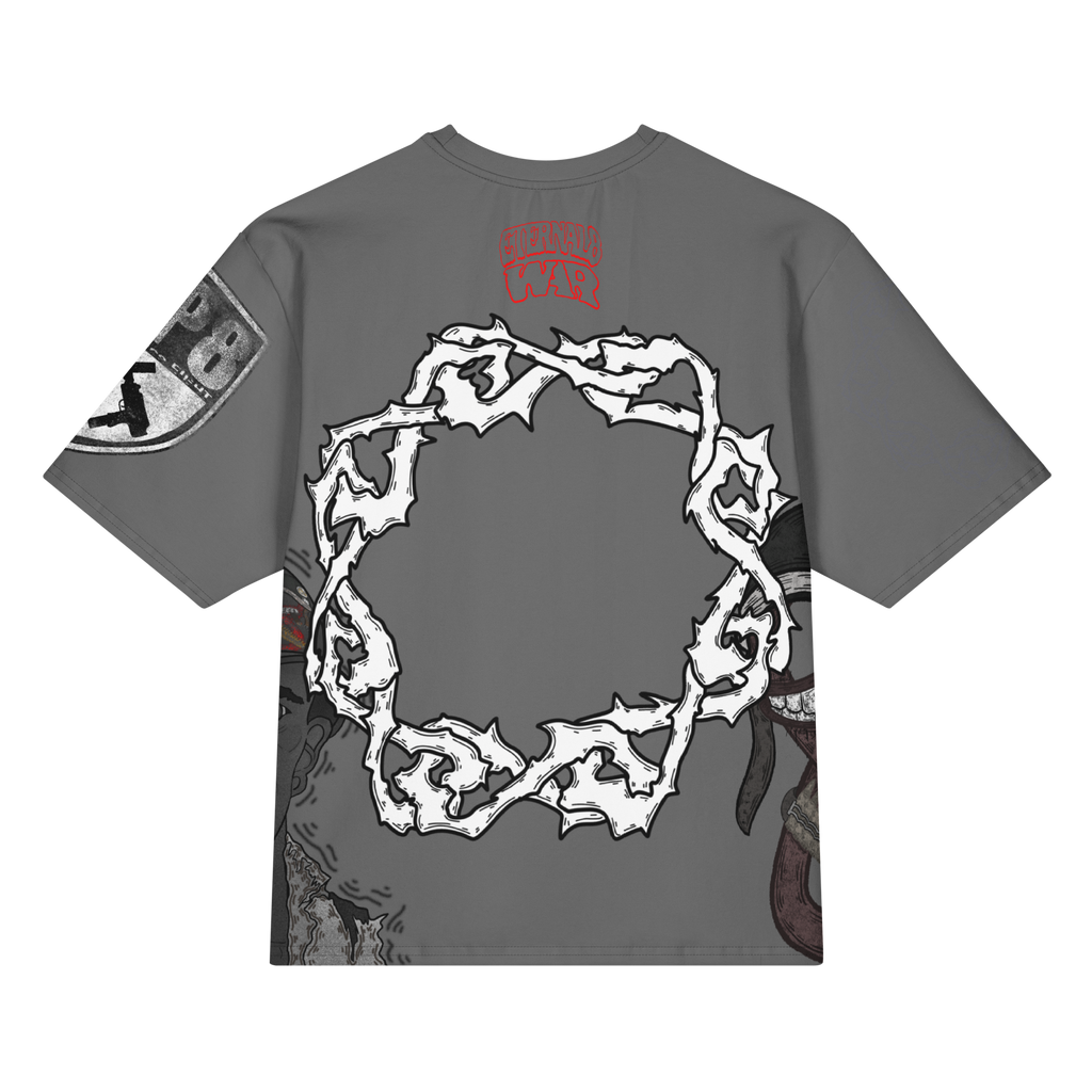 ETERNAL8 — DARK ASH OVERSIZED TEE SZN:1 WAR