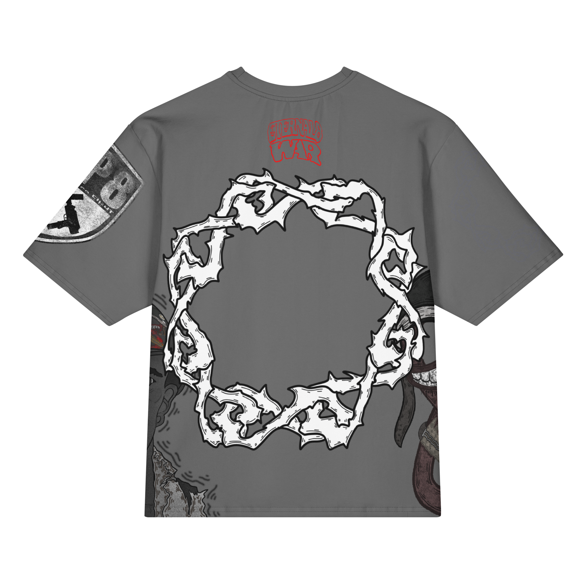 ETERNAL8 — DARK ASH OVERSIZED TEE SZN:1 WAR