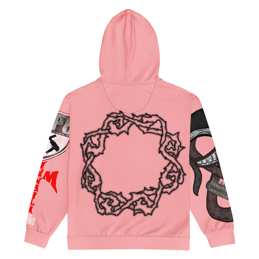 ETERNAL8 — SALMON ZIP HOODIE SZN:1 WAR
