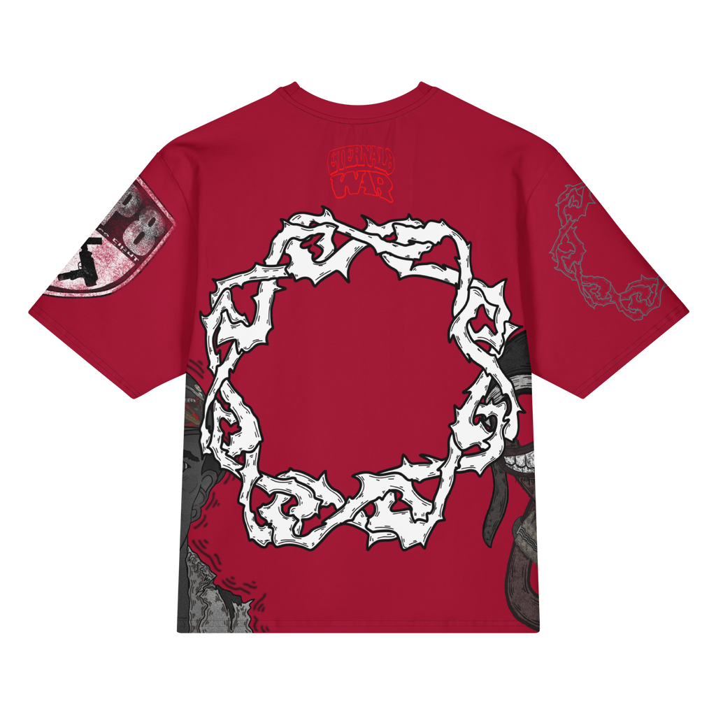 ETERNAL8 — CRIMSON OVERSIZED TEE SZN:1 WAR