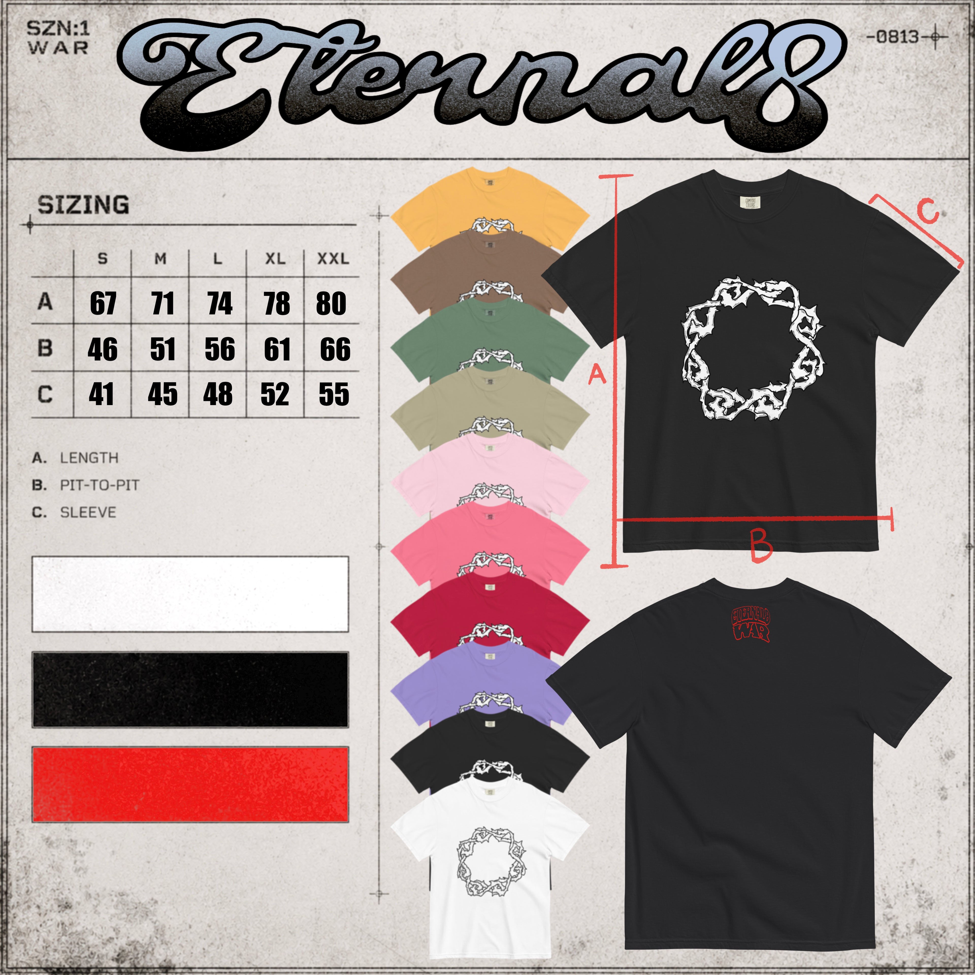 ETERNAL8 — HEAVYWEIGHT TEE SZN:1 WAR