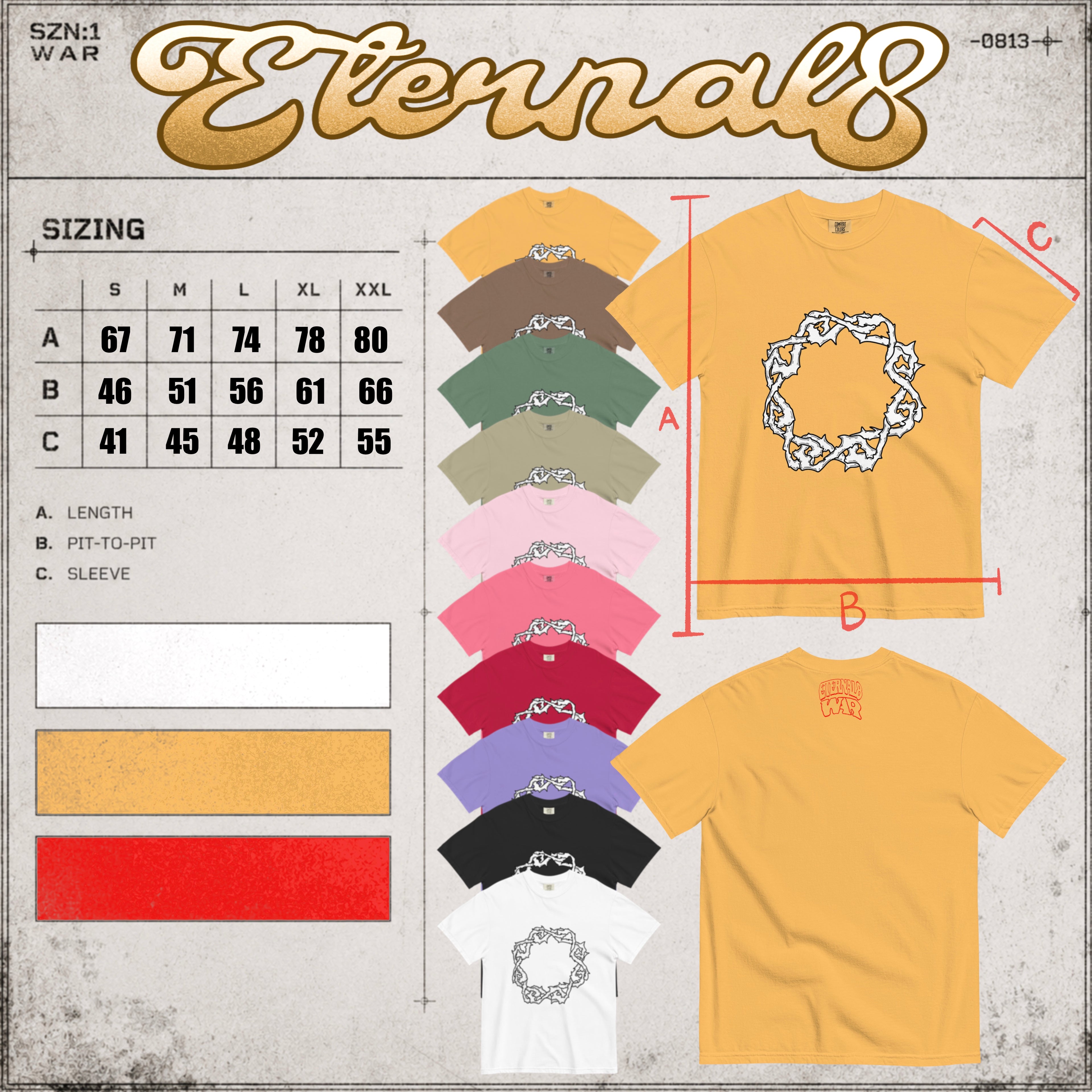 ETERNAL8 — HEAVYWEIGHT TEE SZN:1 WAR