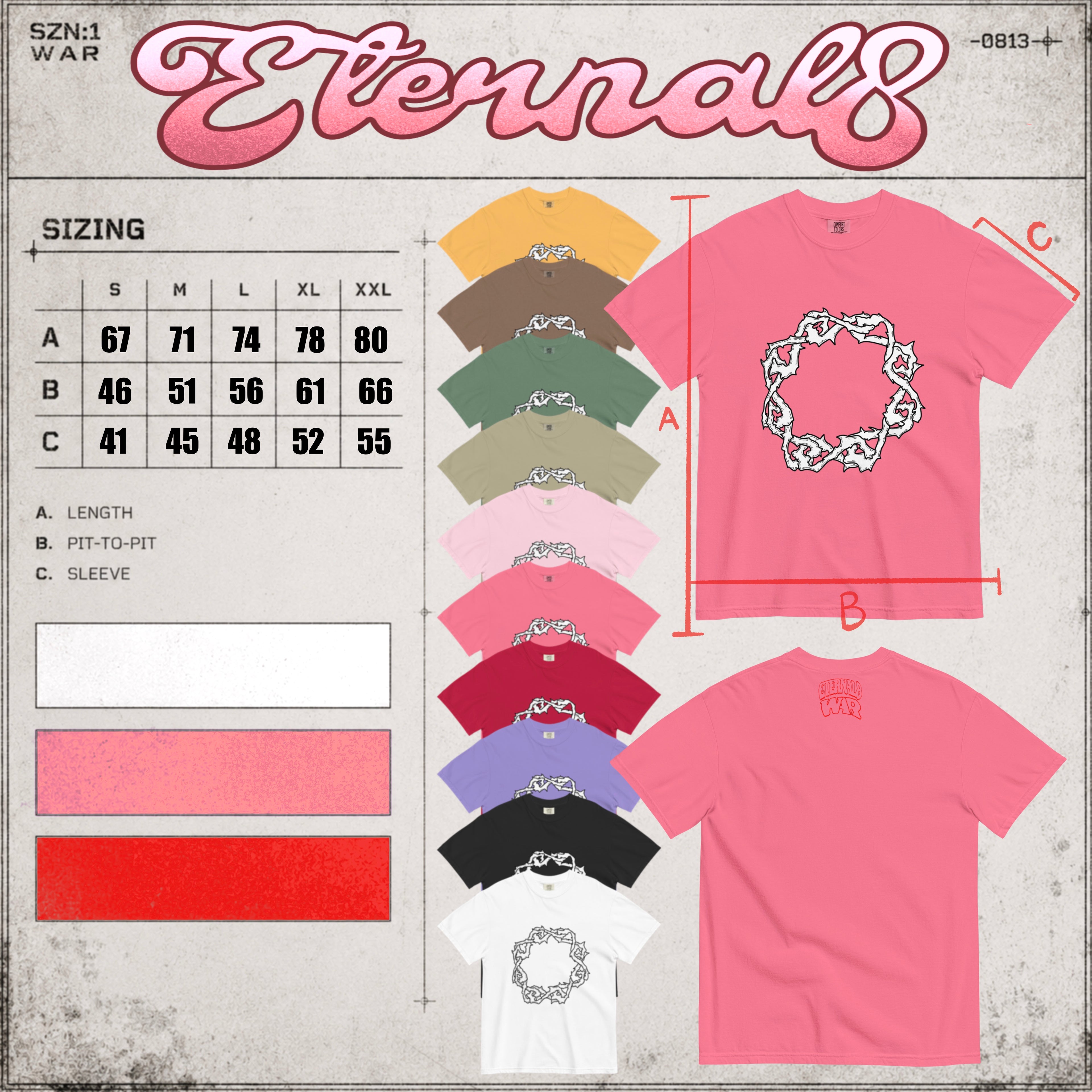 ETERNAL8 — HEAVYWEIGHT TEE SZN:1 WAR
