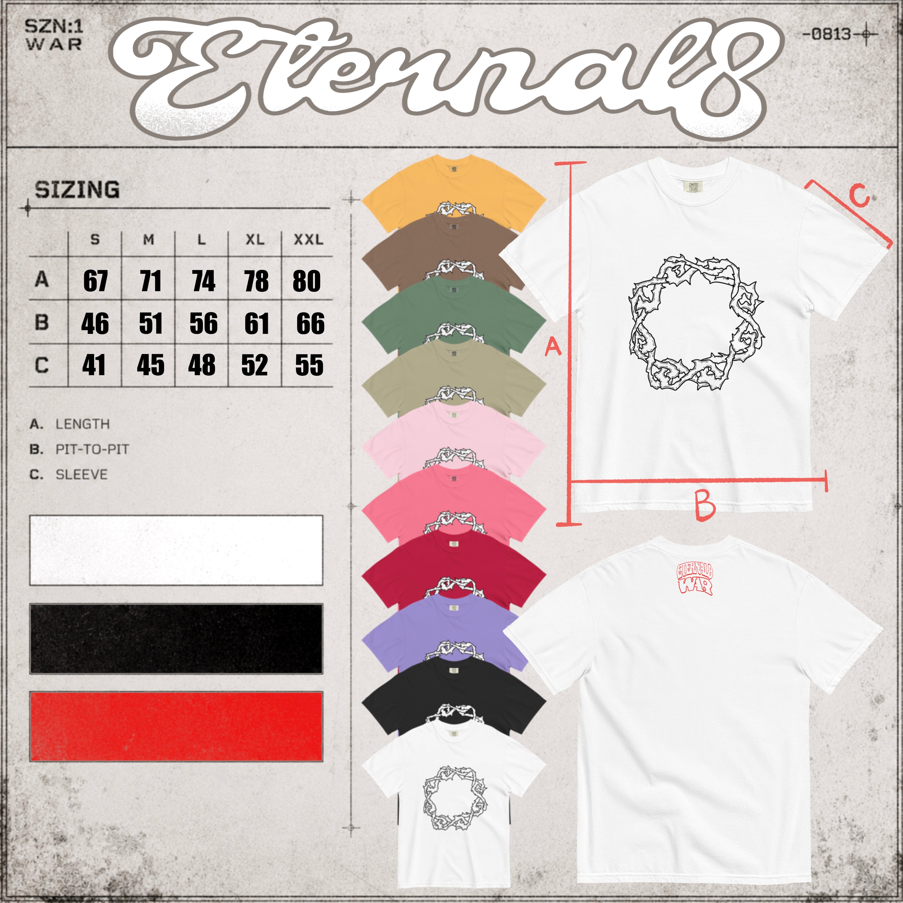 ETERNAL8 — HEAVYWEIGHT TEE SZN:1 WAR