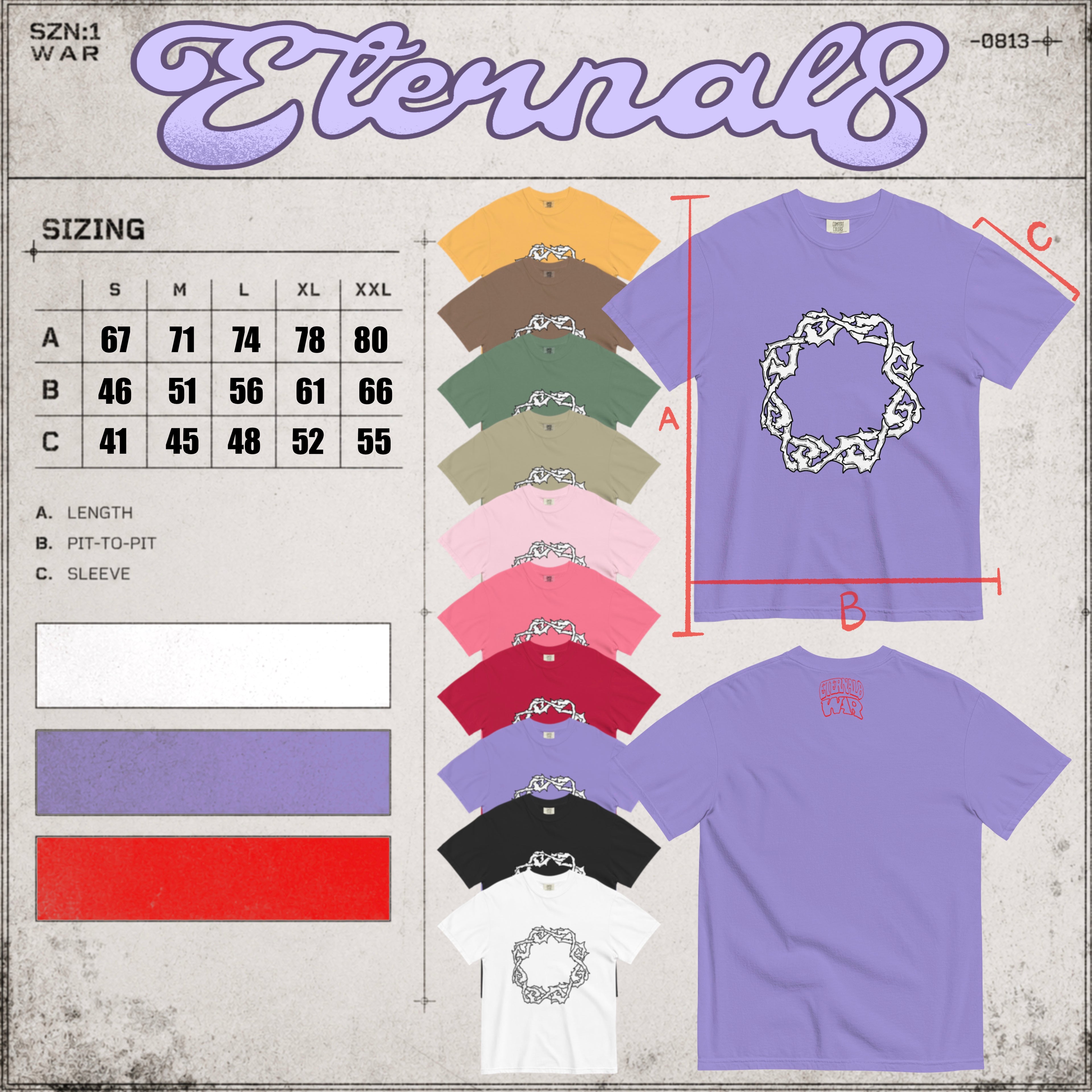 ETERNAL8 — HEAVYWEIGHT TEE SZN:1 WAR