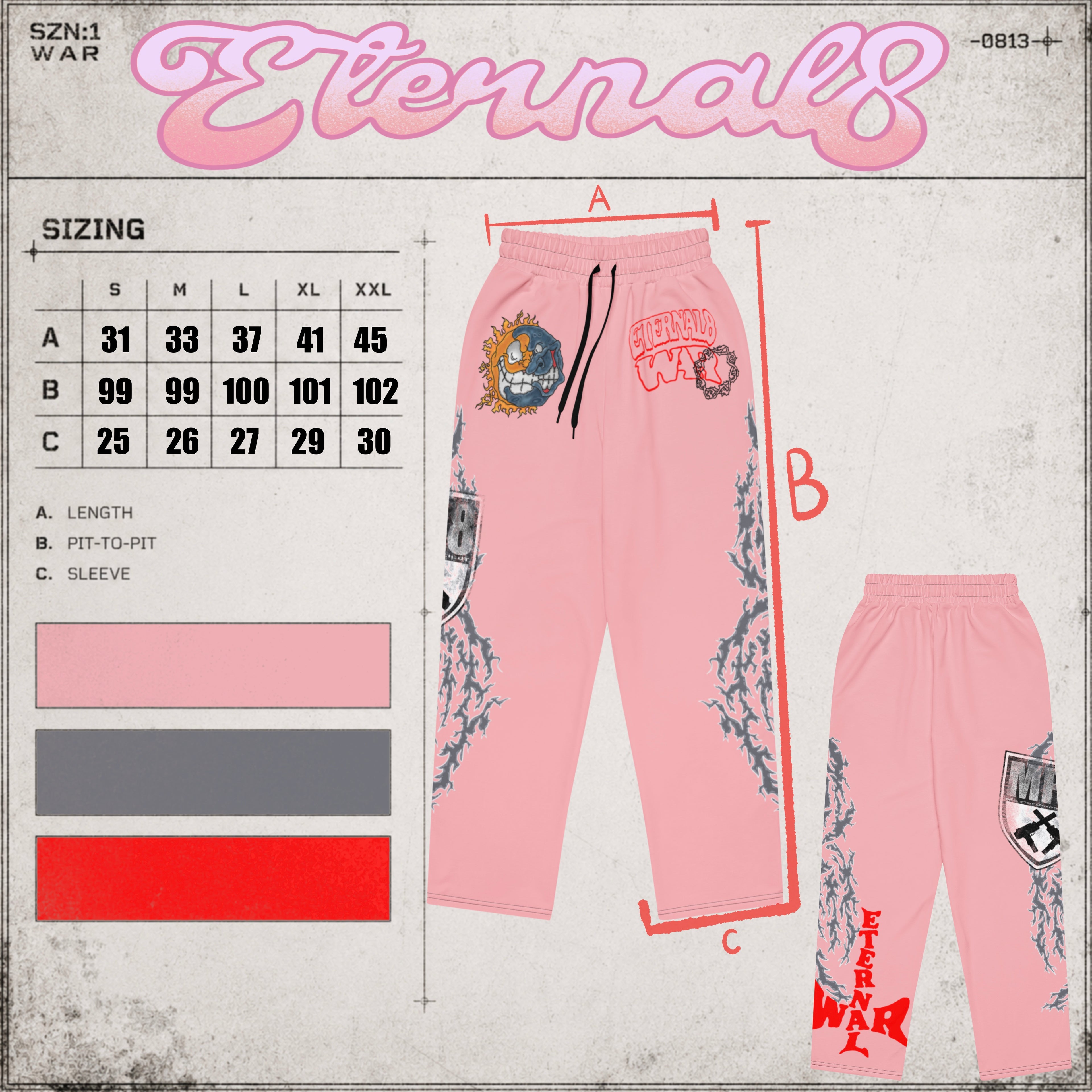 ETERNAL8 — SALMON STACK JOGGERS SZN:1 WAR