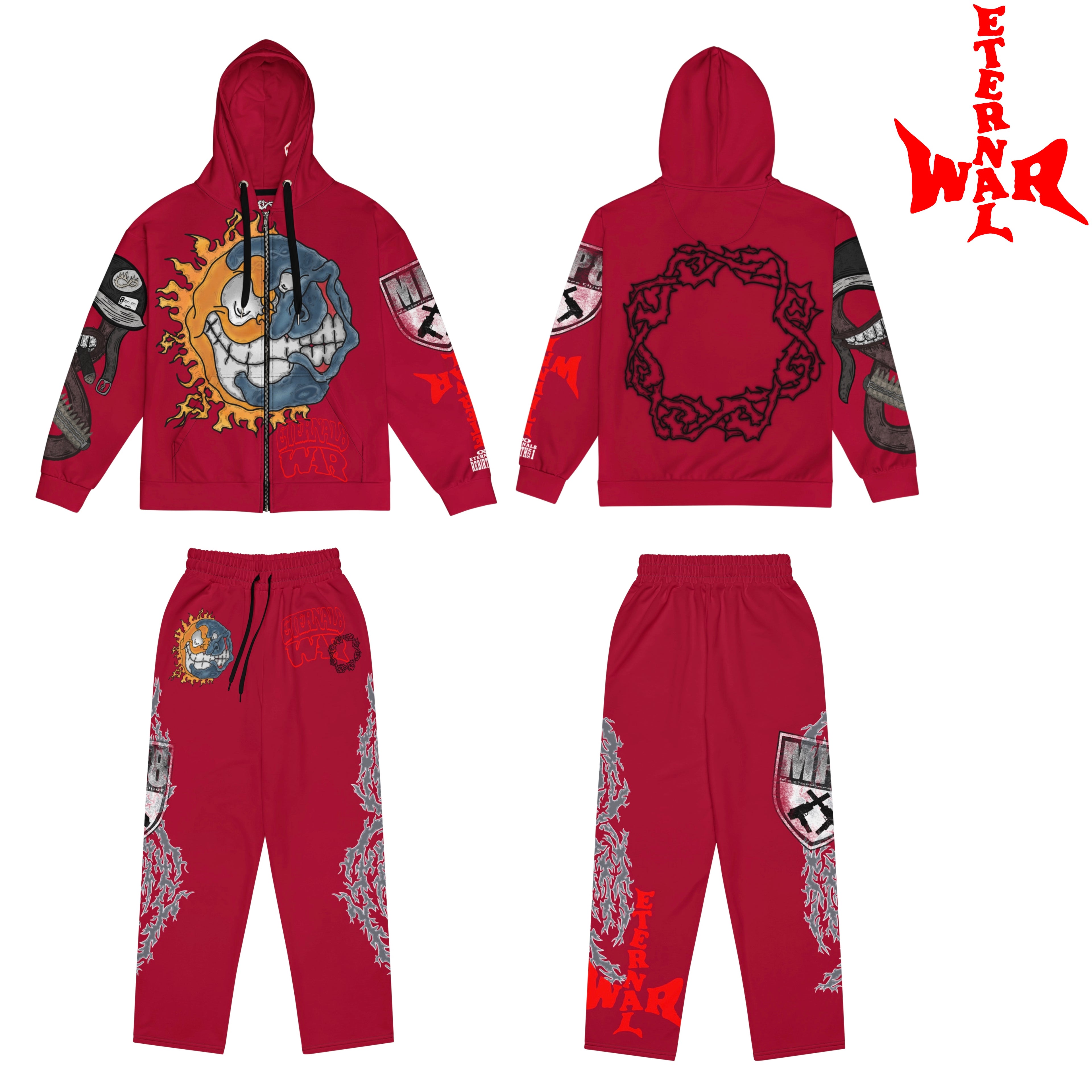 ETERNAL8 — CRIMSON STACK JOGGERS SZN:1 WAR