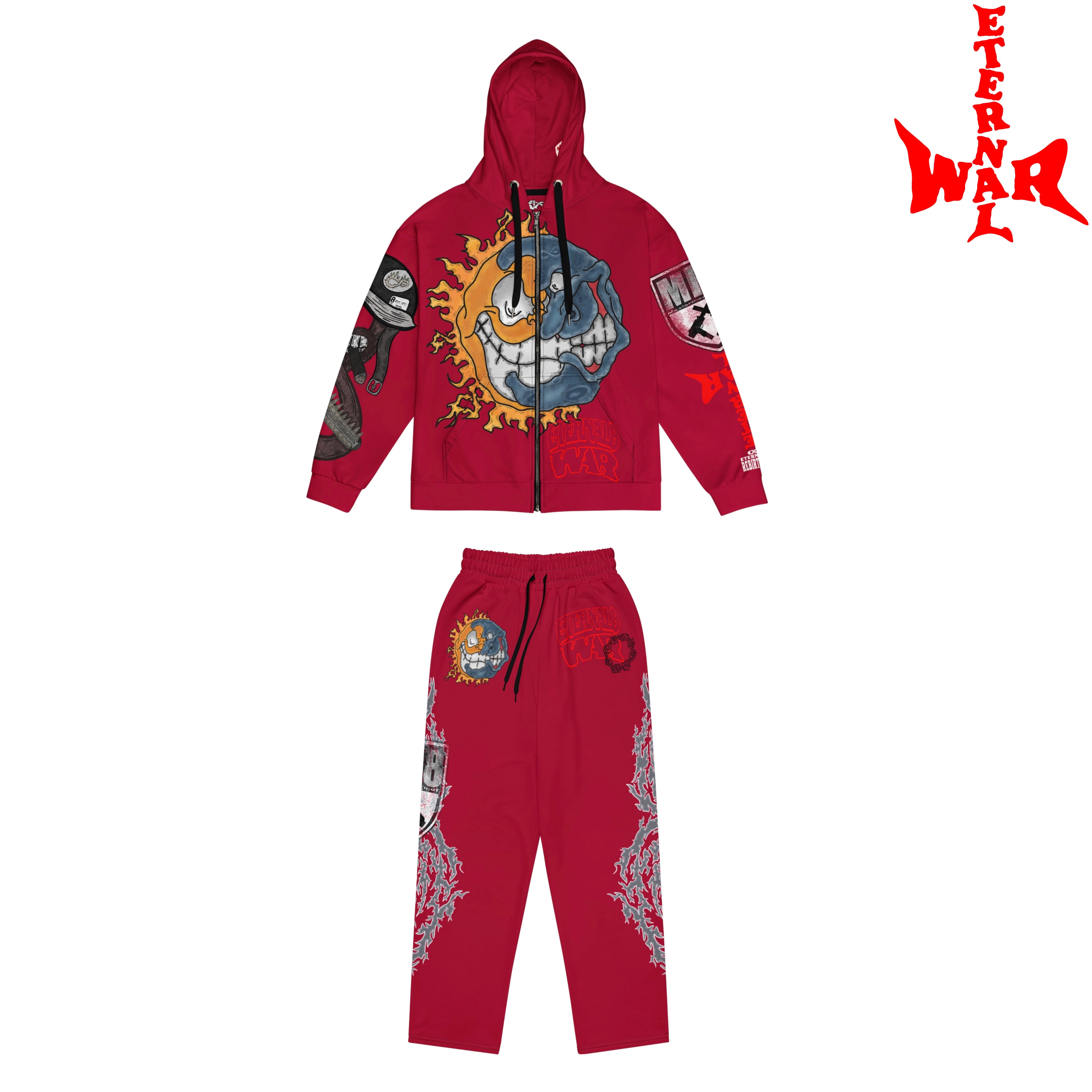 ETERNAL8 — CRIMSON STACK JOGGERS SZN:1 WAR