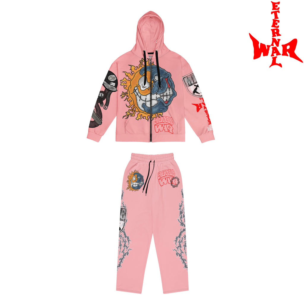 ETERNAL8 — SALMON ZIP HOODIE SZN:1 WAR