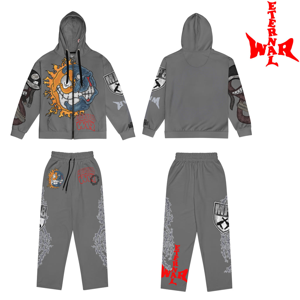 ETERNAL8 — DARK ASH ZIP HOODIE SZN:1 WAR