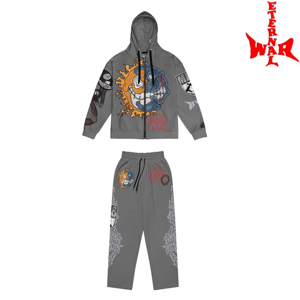 ETERNAL8 — DARK ASH ZIP HOODIE SZN:1 WAR