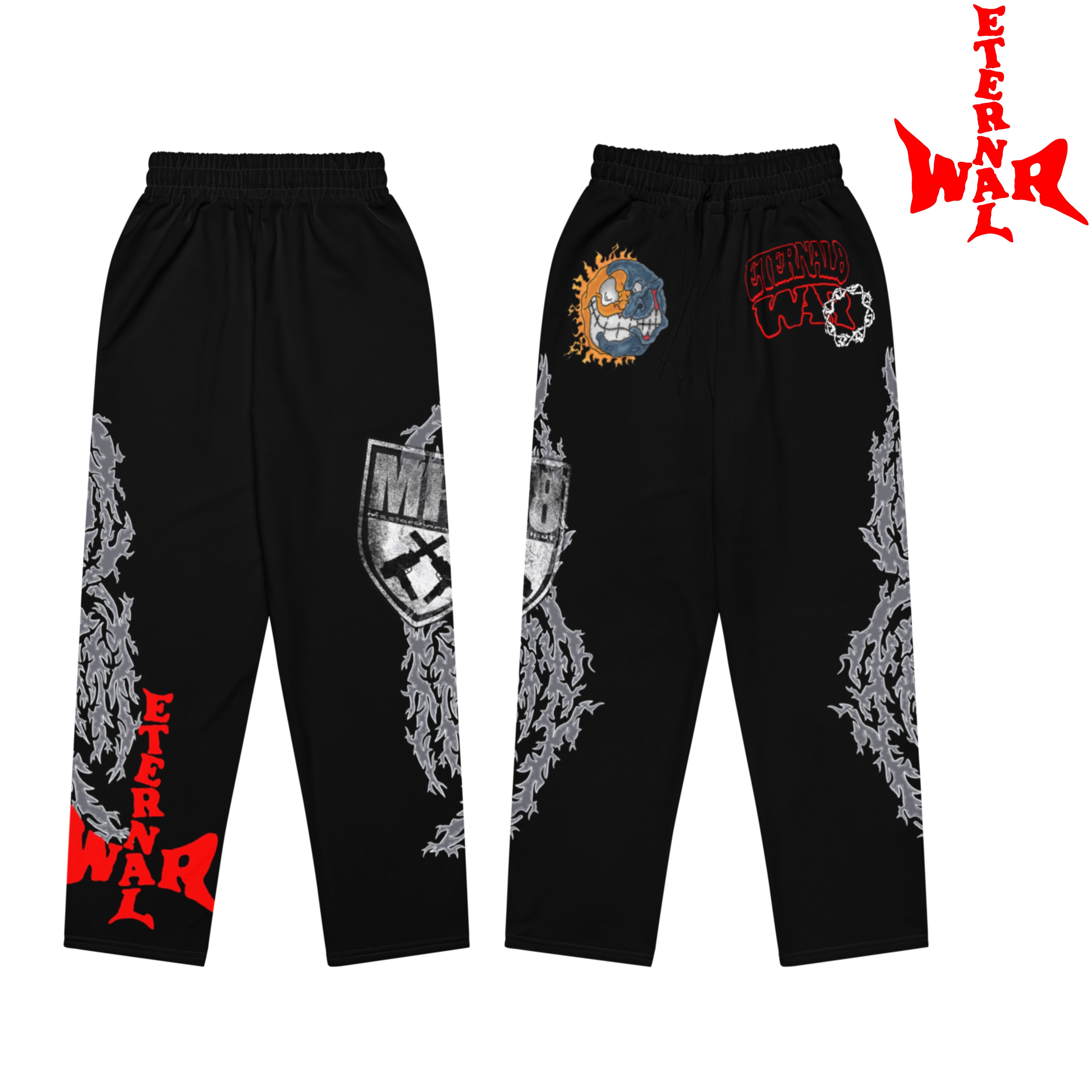 ETERNAL8 — BLACK STACK JOGGERS SZN:1 WAR