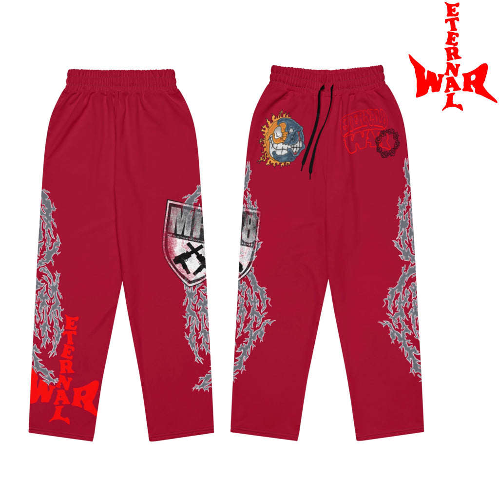ETERNAL8 — CRIMSON STACK JOGGERS SZN:1 WAR