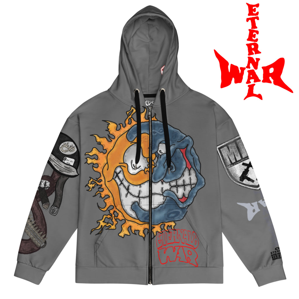 ETERNAL8 — DARK ASH ZIP HOODIE SZN:1 WAR