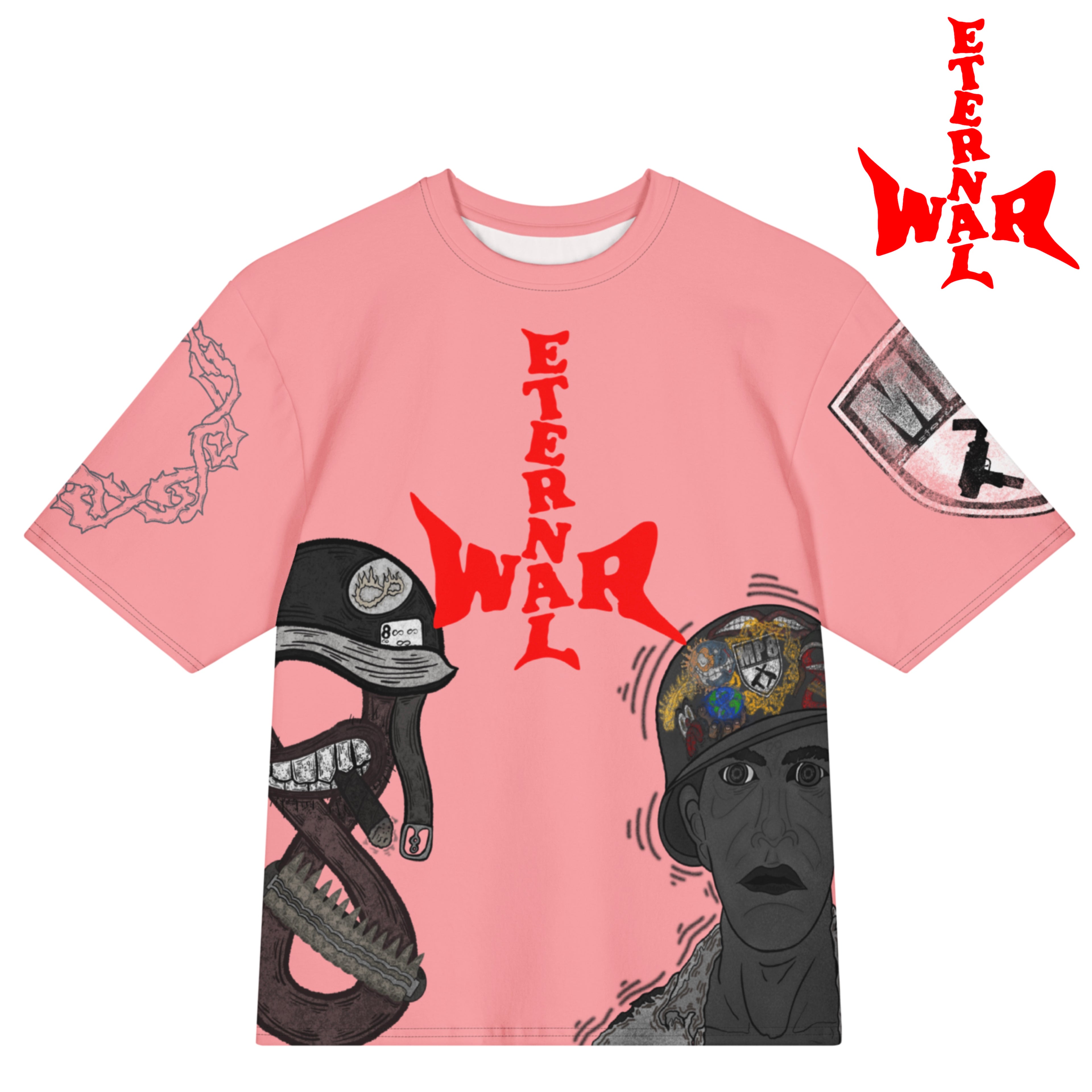 ETERNAL8 — SALMON OVERSIZED TEE SZN:1 WAR