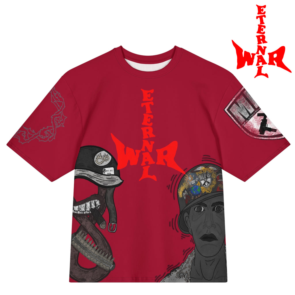 ETERNAL8 — CRIMSON OVERSIZED TEE SZN:1 WAR