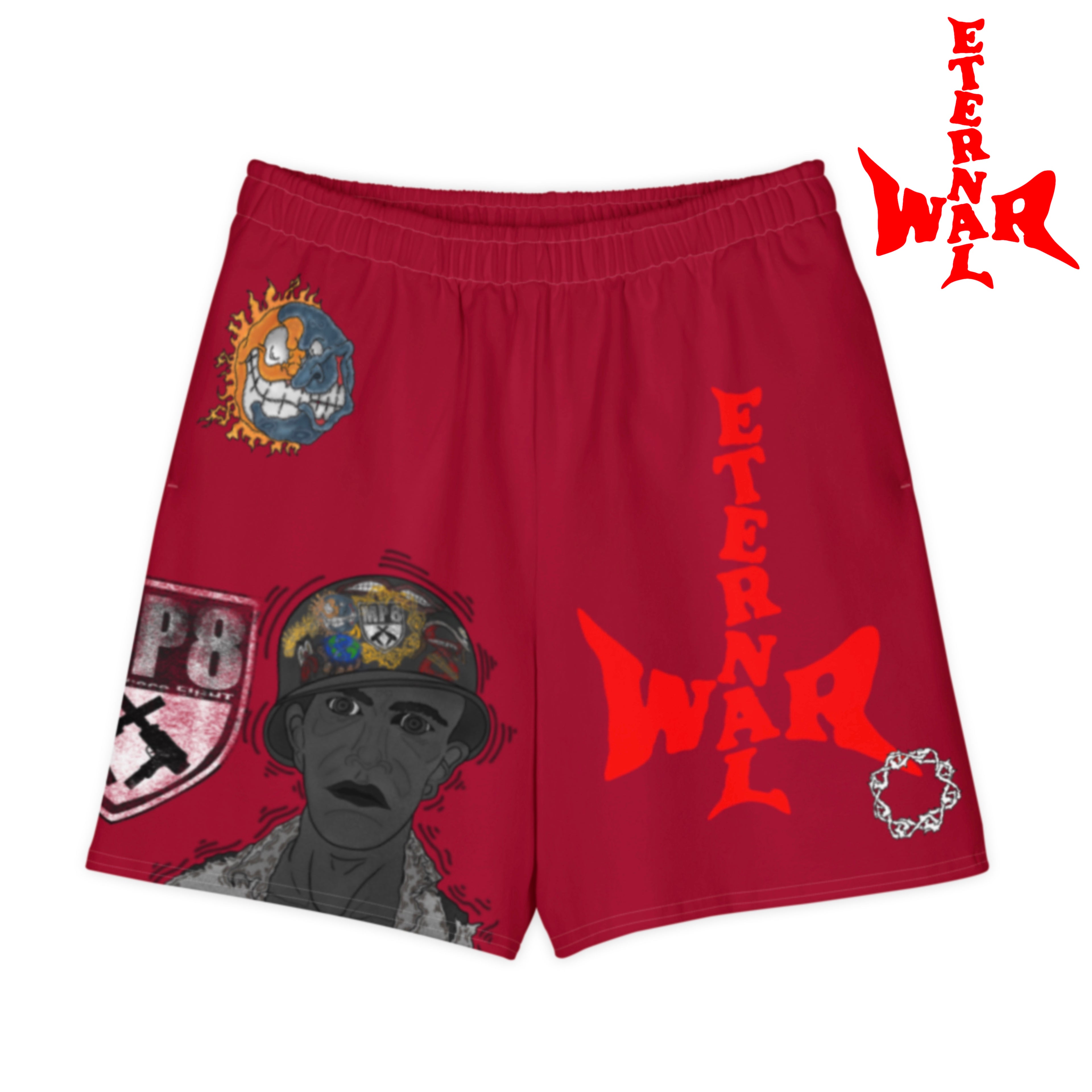 ETERNAL8 WAR SZN:1 Shorts – Crimson Ascension Edition