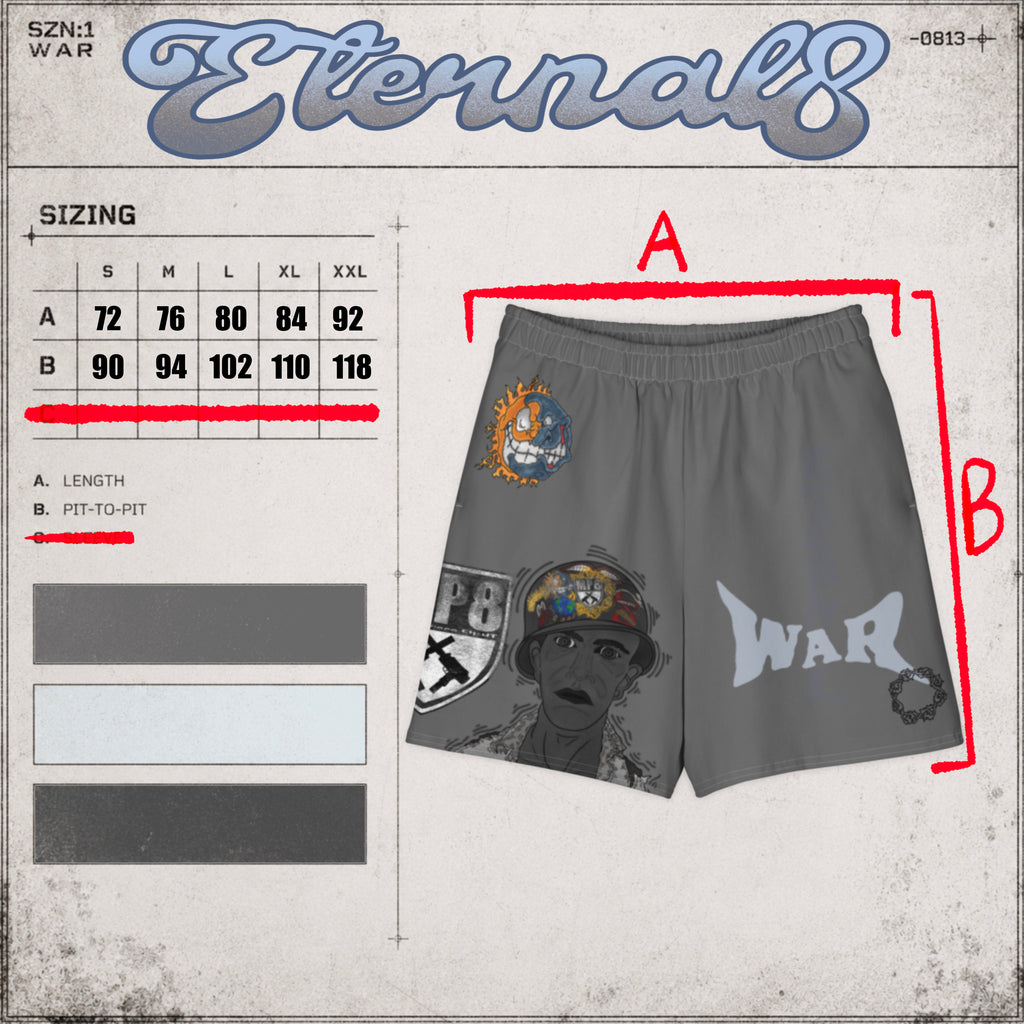 ETERNAL8 WAR SZN:1 Shorts – Dark Ash Phantom Edition