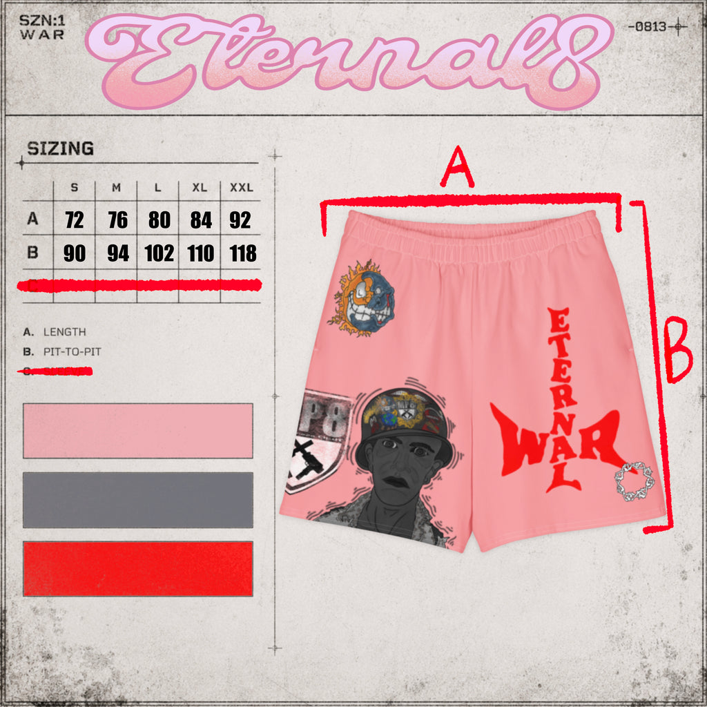 ETERNAL8 WAR SZN:1 Shorts – Salmon Recovery Edition